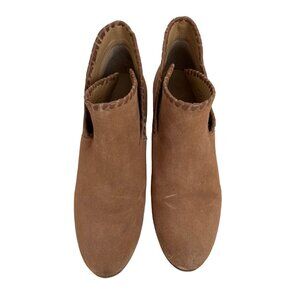 Jack Rogers Camel Suede Ankle Booties